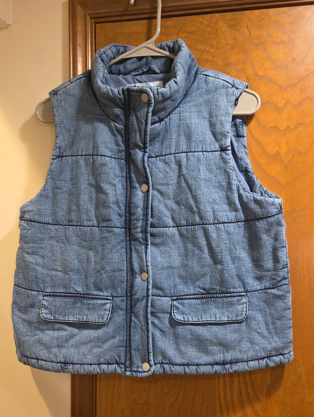 Marc New York Light Blue Quilted Puffer Vest